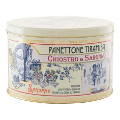 Panettone Recheado com Creme Tiramisù e Gotas de Chocolate CHIOSTRO DI SARONNO 750g