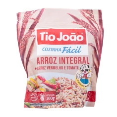 Arroz Integral + Arroz Vermelho e Tomate TIO JOÃO 200g
