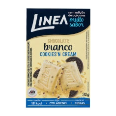 Chocolate Branco Cookies Cream Zero LINEA 30g