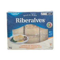 Lombo de Bacalhau Dessalgado Congelado RIBERALVES 1kg