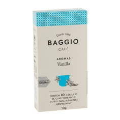 Café Aromas Vanilla 10 Cápsulas BAGGIO 50g