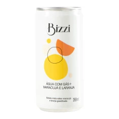 Água Com Gás Sabor Maracujá e Laranja BIZZA 269ml