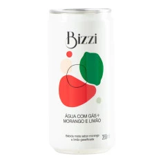Água Com Gás Sabor Morango e Limão BIZZI 269ml