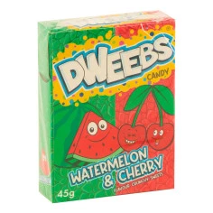 Bala de Melancia e Cereja DWEEBS CANDY 45g