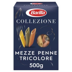 Macarrão Mezze Penne Tricolore Collezione BARILLA 500g