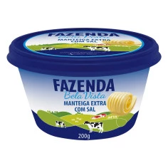 Manteiga Extra Com Sal FAZENDA BELA VISTA 200g