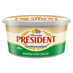 Manteiga Extra Com Sal PRESIDENT 380g