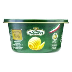 Manteiga Extra Com Sal em Lata GRAN MESTRI 200g