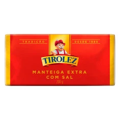 Manteiga Extra Com Sal Tablete TIROLEZ 200g