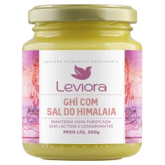 Manteiga Ghee Vegana Com Sal Do Himalaia LEVIORA 200g