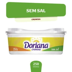 Margarina Cremosa Sem Sal DORIANA 250g
