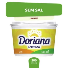 Margarina Cremosa Sem Sal DORIANA 500g