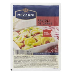 Massa Ravióli de Carne MEZZANI 400g