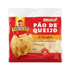 Pão de queijo 3 queijos TIROLEZ 300g