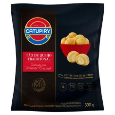 Pão de queijo tradicional recheado com catupiry original CATUPIRY 390g