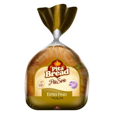 Pão Sírio Tradicional Extra Fino PITA BREAD 320g
