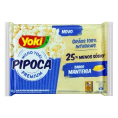 Pipoca para Microondas Integral sabor Manteiga YOKI 90g