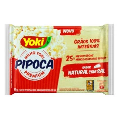 Pipoca Salgado Natural Integral YOKI 90g