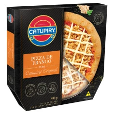 PIZZA DE FRANGO COM CATUPIRY 490G