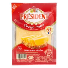 Queijo Prato Fatiado PRESIDENT 150gr