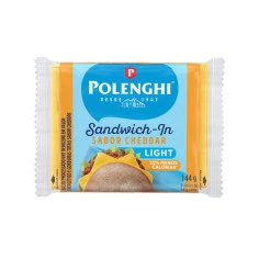 Queijo Cheddar Light Sandwich-In POLENGHI 144g