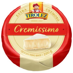Queijo Tipo Brie Extra Cremoso Cremíssimo PRESIDENT 125g