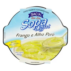 Sopa Light Frango e Alho Poró SACIA 450g