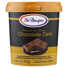 Sorvete Chocolate Dark LA BASQUE 500ml