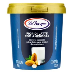 SORV LA BASQUE FIOR DE LATTE AMENDOAS 500ML