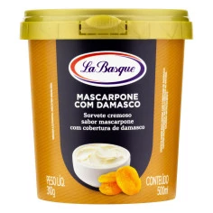 Sorvete Mascarpone com Damasco LA BASQUE 500ml