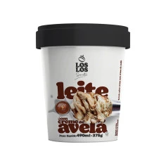 Sorvete Leite com Creme de Avelã LOS LOS 490ml 