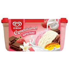 Sorvete Napolitano Cremosíssimo KIBON 1,5L