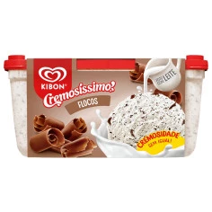 Sorvete Flocos Cremosíssimo KIBON 1,5L