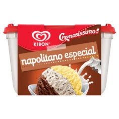 Sorvete Napolitano Especial Cremosíssimo KIBON 2L