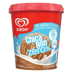 Sorvete Chicabon menos açúcares KIBON 800ml