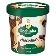 Sorvete Chocoduo ROCHINHA 470ml