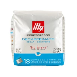Café descafeinado 18 cápsulas Blend ILLY 120,6g