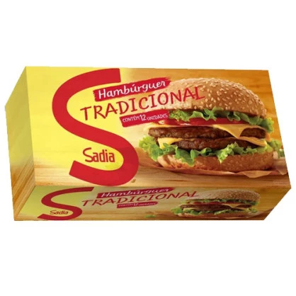 Hambúrguer Bovino Tradicional SADIA 672g
